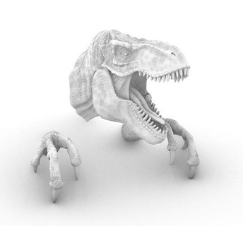 pared dinosaurio decoración niños reptil paleontología anatomía Ciencias biología monstruo jurásico interior diseño dientes animales casa 3d print model - Mito3D