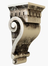 la pared del muelle casa en voladizo columna de antigüedades orden adornado pilar el clásico estilo cap cabeza pequeño las capitales cnc calado capital capitel pilastra decoración 3d print model - Mito3D