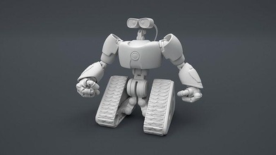 mur évolution 3d impression modèle sci robot mécanique films futuriste décoration Jeux jouets 3d print model - Mito3D