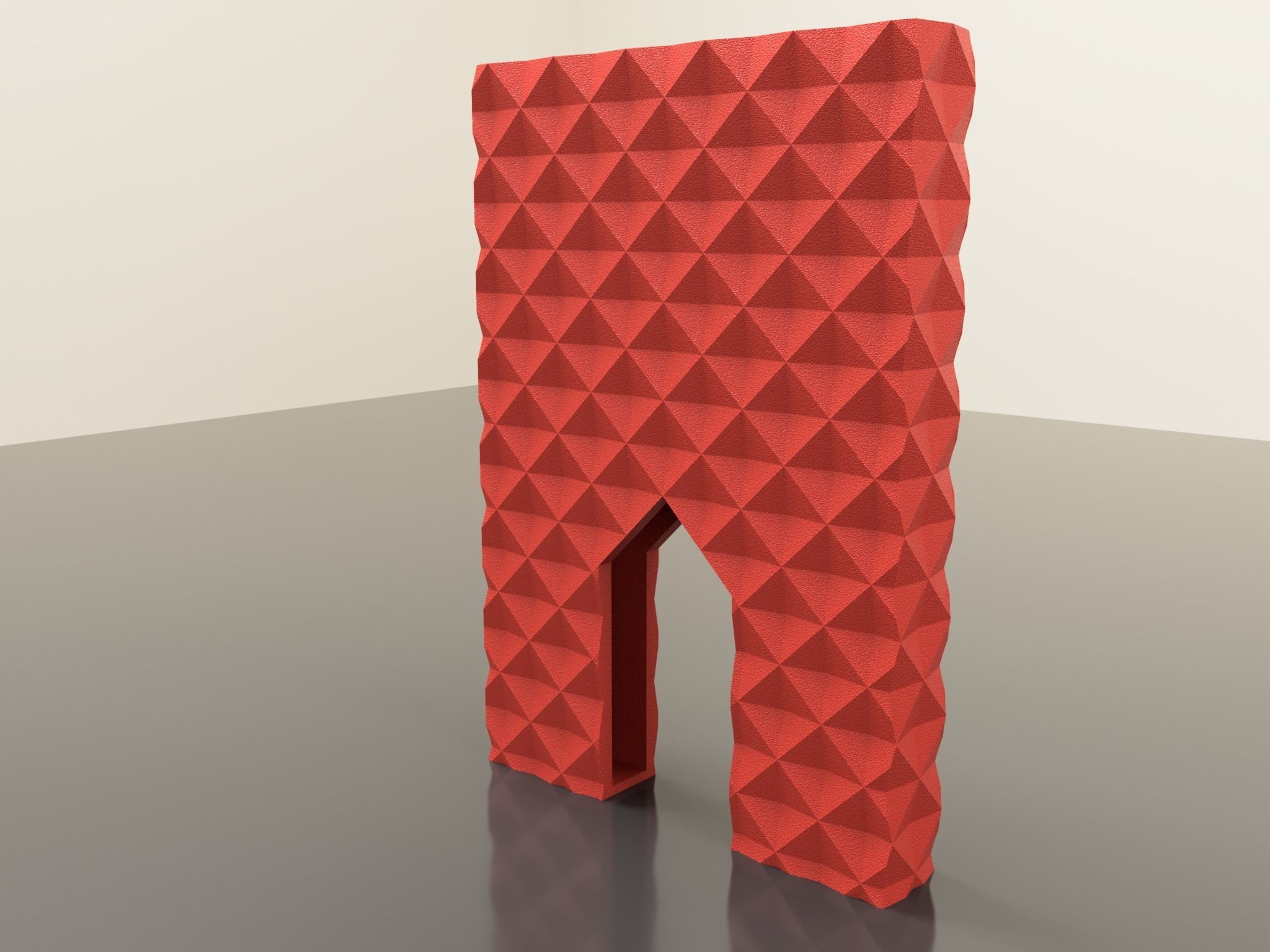 billetera tarjeta soporte geométrico triángulo diseño resumen forma dinero efectivo acortar enviar delgado 3d compacto artilugio arte negocio plastico moda carteras 3D print model - Mito3D