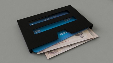 cüzdan pencereler adam khaled tasarım moda meydan okuma cüzdanlar 3d print model - Mito3D