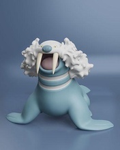 baleine propre Pokémon Pikachu sphérique phoque l'eau joint pokeball cendre jouet collectionner figure manga anime impression Jeux jouets 3d print model - Mito3D
