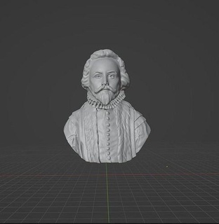 Walter Raleigh walterraleigh homme d'État soldat écrivain explorateur courtier reine Elizabeth reinelizabethi queenelizabeth1 art sculptures 3d print model - Mito3D
