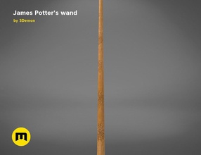 wand james potter harry spell fantasy hogwarts cosplay costume magic magician wizard toy print 3d postproces film movie games toys other 3d print model - Mito3D