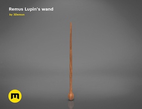 wand of remus lupin harry potter spell fantasy hogwarts cosplay costume magic magician wizard toy print 3d postproces film movie games toys 3d print model - Mito3D