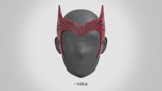 wanda scarlet witch headpiece - marvel wandavision vision cosplay scarletwitch movie 3d 3dmodel 3dprint avenger accesories hobby diy 3D print model - Mito3D