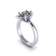 wangshu Weiblich Birne Diamant Ring Juwel Engagement Hochzeit Schmuck Silber Gold engagem Mode Sterling Anhänger Halskette Schönheit Ohrringe Ringe 3d print model - Mito3D