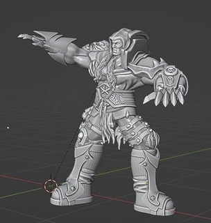 guerra angelo combattimento posa Darksider 3d stampabile forato scolpire esclusivo design buio guerre arte sculture 3d print model - Mito3D