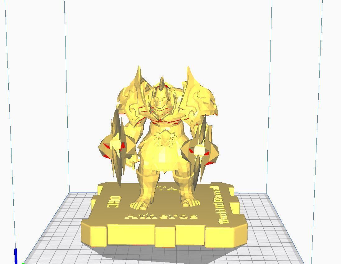 war orc atheros horde world of warcraft wow blizzard alliance boss statue man games jeux toys ps2 psp 3D print model - Mito3D