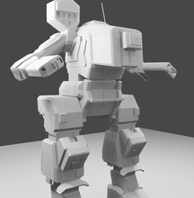 war robot technology mechanical cyborg futuristic games toys 3d print model - Mito3D