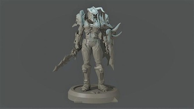 Warcraft Dreadnaught weiblich Krieger Beeindruckend Tier Charakter Spiele Spielzeuge 3d print model - Mito3D