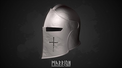 warden helmet honor 3d print ready forhonor 3dprint blender armor larp games fantasy toys accessories cosplay wear game 3d print model - Mito3D