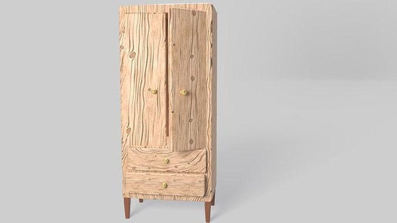 giysi dolabı Odun mobilya parke iç retro tasarım modern ev oda mimari dekor dekorasyon dış Sanat yazdırılabilir yaşayan oyun 3d print model - Mito3D