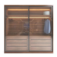 garde robe verre bois tiroir meubles commode espace rangement maison 3d print model - Mito3D