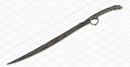 warframe pangolin sword videogame 3dprint cosplay prop melee weapon sci fi blade games toys 3d print model - Mito3D