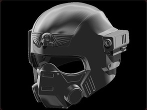 warhammer cadian helmet v2 warrior mask airsoft cosplay 3dshophelmet knight soldier crusader games toys game accessories armour 3d print model - Mito3D