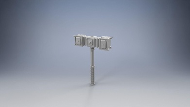 kriegshammer of zwerg könig eisen lc lego minifigur tolkien dain eisenfuß hammer legohobbit legolordoftherings spiele spielzeuge 3d print model - Mito3D