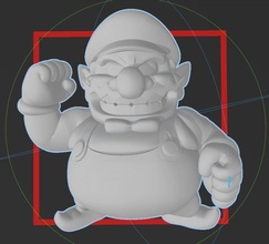 wario - nintendo super mario hi res 3d print file supermario video console game character playstation xbox videogame controller 3dprint wii switch zelda smashbros games toys 3d print model - Mito3D