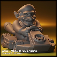 wario mario kart - monopoly gamer bros nintendo switch video game collectable boardgame board race racing games toys 3d print model - Mito3D