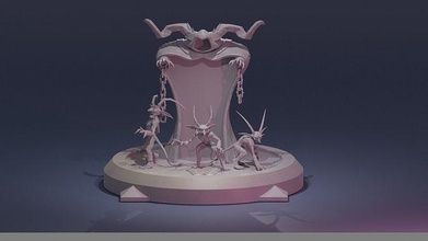 brujo diablillos mundo Warcraft demonios imprimible juegos juguetes 3d print model - Mito3D