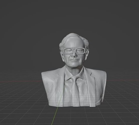 warren buffett elonmusk jeffbezos billgates investidor homem negocios arte esculturas 3D print model - Mito3D