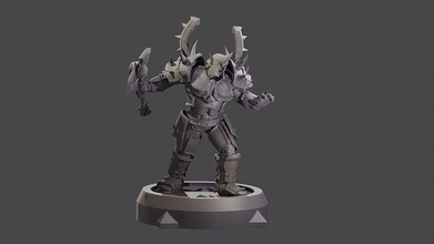 warrior orc warlord battlegear warcraft plate horde mmorpg war dungeon mmo rpg fantasy fictional creature games toys 3d print model - Mito3D