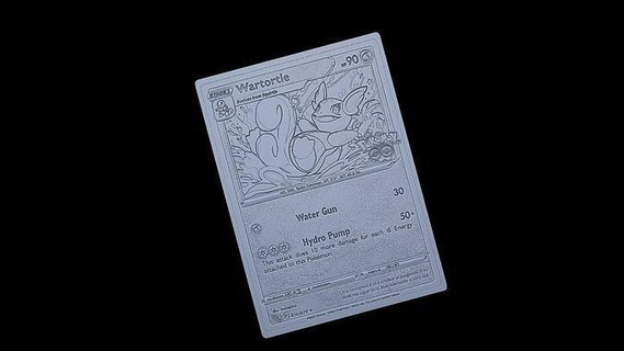 wartortle Pokemon carta Modelli carte elettronica scatola Pikachu gli sport collezione arte poker gioco cenere giocando sollievo sculture 3d print model - Mito3D