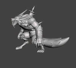 warwick 3d model creature claws teeth league of legends wild rift lol games toys 3d print model - Mito3D