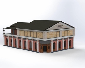 zona guerra restaurante deco hogar casa juego llamada of deber sony ps5 arquitectura ilustración juegos juguetes 3d print model - Mito3D
