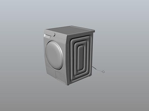 lessive machine électronique lavage maison accessoires 3d print model - Mito3D