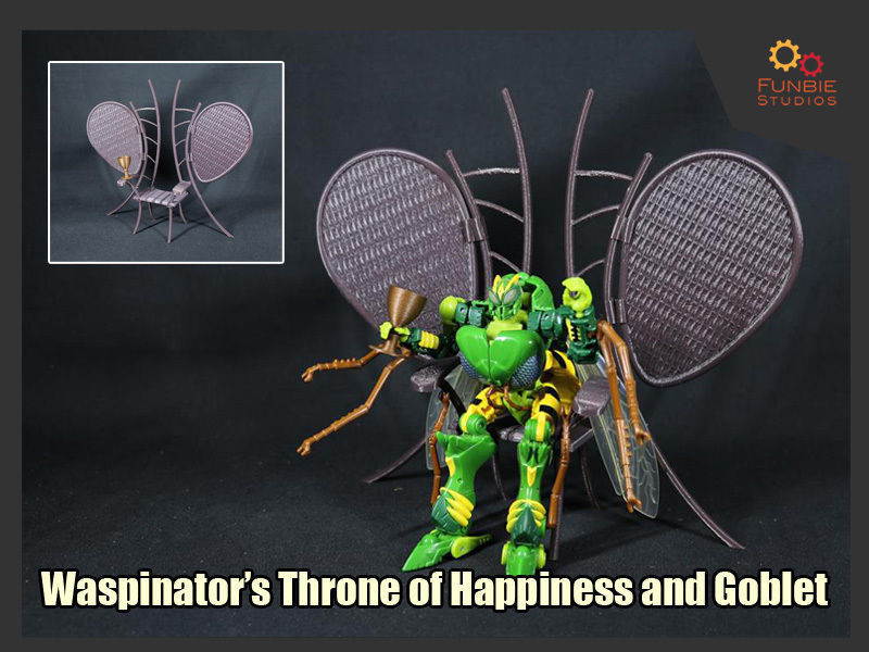 eşekarısı taht kadeh transformatörler canavar savaşlar trafo yaban arısı oyunlar oyuncaklar 3D print model - Mito3D