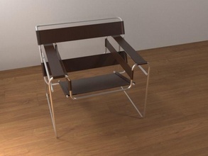 wassily sandalye mobilya oturma yeri iç oda sanat 3d print model - Mito3D