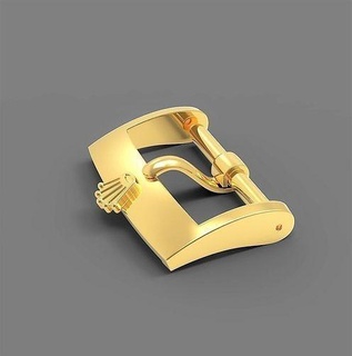 watch buckle 16mm 18mm 16 18 mm belt print printable gold leather pin belts jewelry fashion watchbuckle bracelet jewel luxury silver crown 3d print model - Mito3D