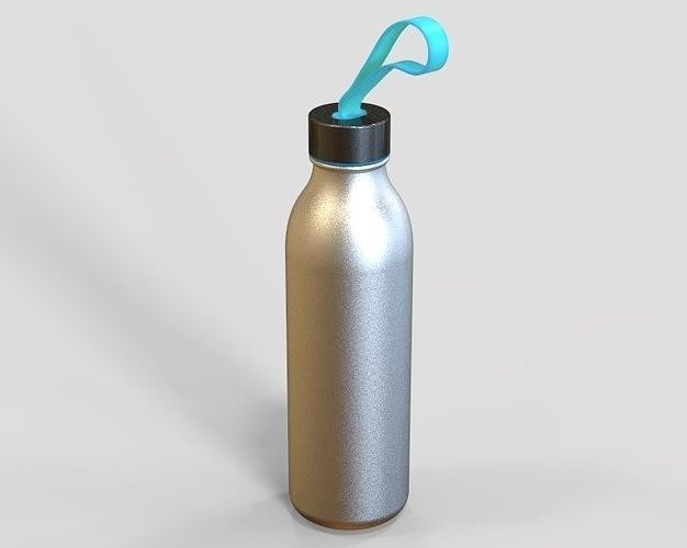 water flask liquid coffee bottle liquor cocktail glass ceramic metal sports traveller traveler house accessories 3D print model - Mito3D
