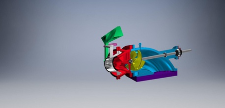 wasser jet antrieb 60mm plastik steuerung technologie wasserstrahlantrieb rc wissenschaft ingenieurwesen 3d print model - Mito3D