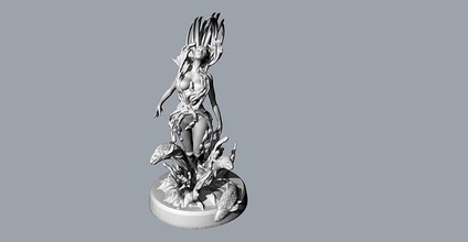 l'eau vie Dieu sculpture animal personnages Jeu imprimable décoratif lutin mage engrener électronique Jeux jouets 3d print model - Mito3D