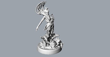 water life god sculpture animal characters game printable decorative goblin mage mesh electronic games toys accessories 3d print model - Mito3D