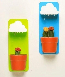 regando maceta jugoso cactus 3d modelo 3dprinting agua lloviendo plantas oficina casa stl suculento decoración 3d print model - Mito3D