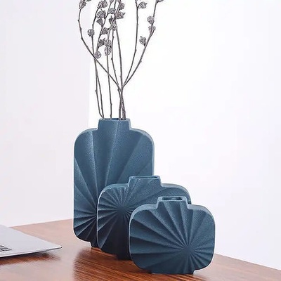 wave flower vase decoration elegant furniture interior sculpture decor modern decorative terior plant 3d print house 3d print model - Mito3D