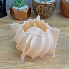 wave plant pot mold - 3d printing mould 3dprint concrete pla vase planter cement pour diy handmade minimalist geometric decor cast casting succulent reusable flower hobby 3d print model - Mito3D