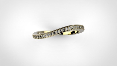 ola anillo de pre ajuste la joyería oro precioso compromiso boda lujo art moda joya brillante diamante gem y belleza los anillos 3d print model - Mito3D