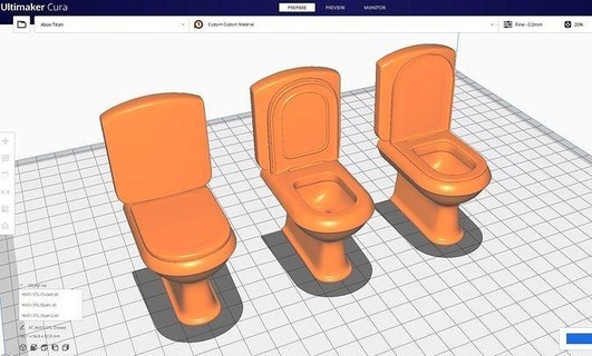 wc 01 - stl bathroom toilet shower faucet furniture bath interior 3dprint household sink house architectural 3d print model - Mito3D