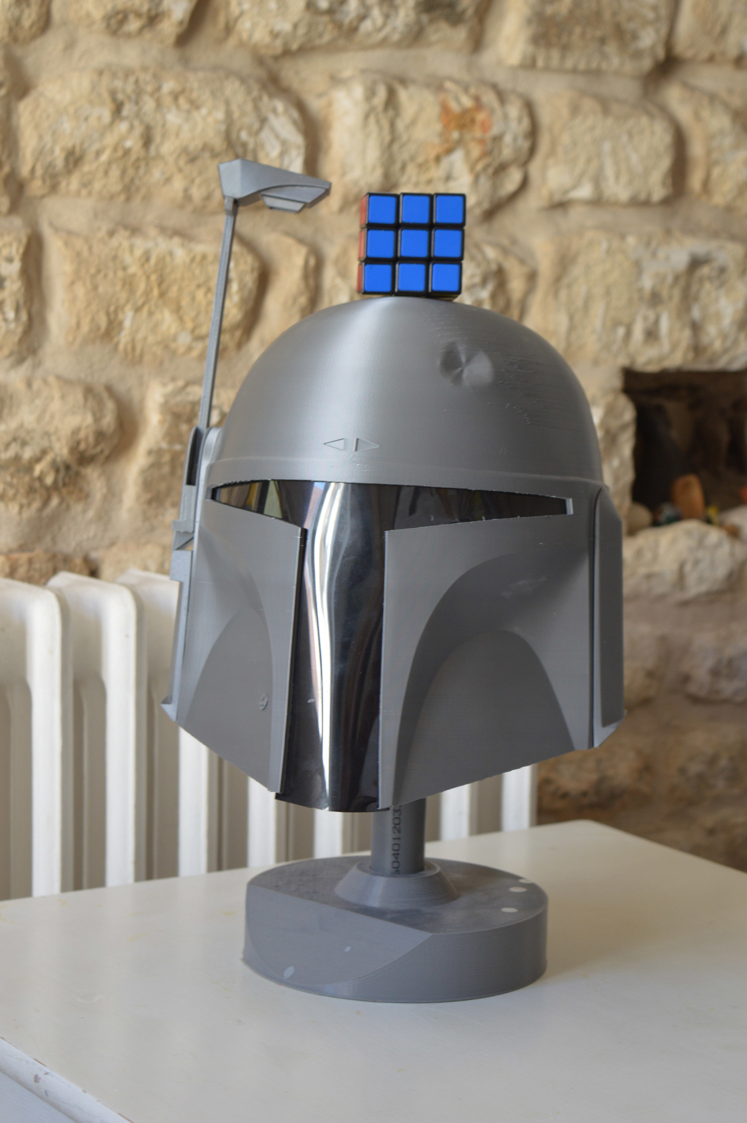 wearable size star wars boba fett helmet jesus salmeron hobby diy robotics 3D print model - Mito3D