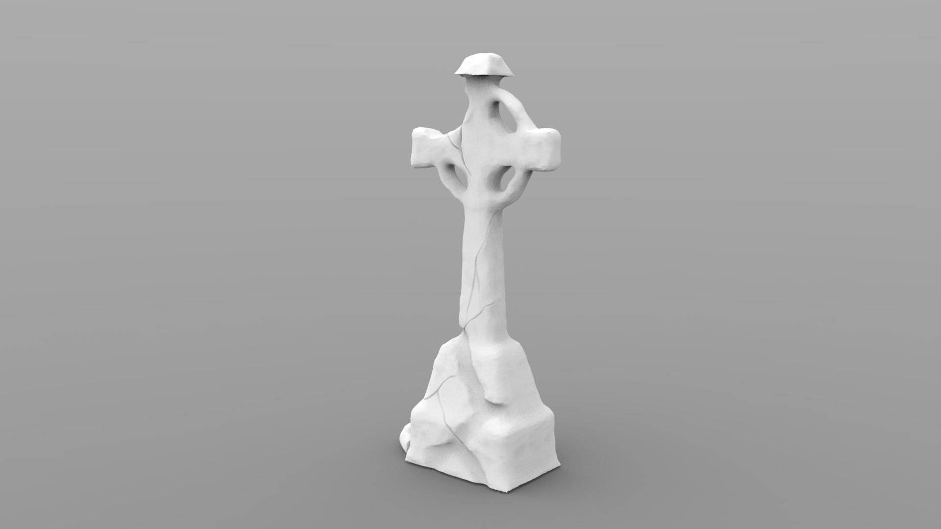 weathered cross tombstone tombstones graveyard crypt gravestone cemetery grave morgue ghosts cemetary tomb burial mausoleum dead halloween ghost scary spooky sculptures outdoor house 3D print model - Mito3D