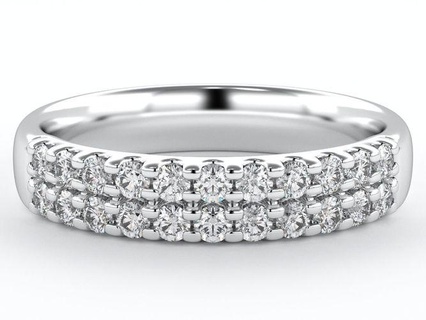 wedding ring 02 3d 3dring grup parlak cad elmas yüzük nişan çiçek mücevher taşlar takı yazdırılabilir gümüş düğün bileşik moda Toplamak güzellik Solitaire yüzükler 3d print model - Mito3D
