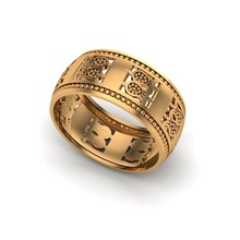 hochzeit 6 keltisch ring gold schmuck leuchtenden luxus disjunkt jäten sterling druckbar juwel engagement halskette diamant mode silber vintag armband ringe 3d print model - Mito3D