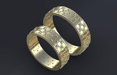 düğün band rings taşlar 3d Yazdır model cnc grup yüzükler takı altın nişan gümüş elmas yüzük mücevher yazdırılabilir moda güzellik 3d print model - Mito3D