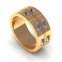 düğün band takı halhal bilezik yüzük elmas mücevherleri Safir beyaz altın sterling Gümüş nişan cad yazdırılabilir 3d tasarım kolye küpe harika iyi moda karakter insan giyim Noel baskı yüzüğü 3d print model - Mito3D