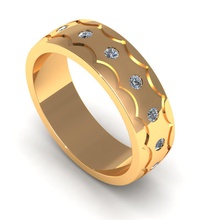 düğün band takı halhal bilezik yüzük elmas mücevherleri Safir beyaz altın sterling Gümüş nişan cad yazdırılabilir 3d tasarım kolye küpe harika iyi moda karakter insan giyim test yazıcı sayfa yüzüğü 3d print model - Mito3D