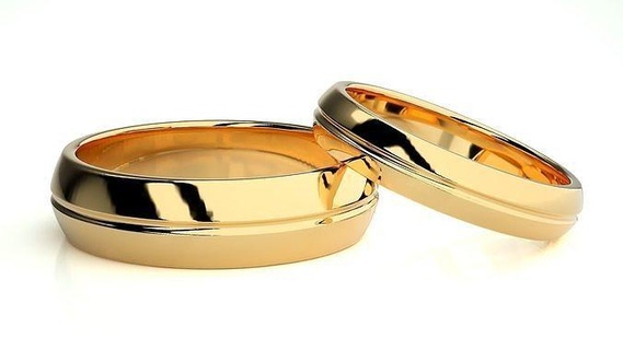 nozze gruppo musicale 108 oro anelli diamante Fidanzamento coppia lusso platino argento sposa sposo bande stampabile gioielleria squillare 3d print model - Mito3D